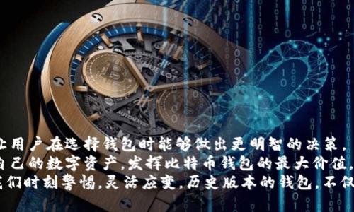   比特币钱包历史版本下载：安全、稳定的数字资产保护之路 / 
 guanjianci 比特币钱包, 历史版本, 数字资产 /guanjianci 

引言：比特币钱包的重要性
在数字货币迅猛发展的今天，比特币作为最早的加密货币，其钱包的选择至关重要。无论是新手还是资深投资者，都需要谨慎选择和使用钱包。不仅因为钱包的安全性关系到用户的资产安全，还因为不同版本的钱包会影响用户的使用体验和功能丰富性。
本文将深入探讨比特币钱包的历史版本，包括其演变过程、各版本的优缺点，以及如何安全下载历史版本的钱包，从而更好地保护和管理你的数字资产。

比特币钱包的演变：从简单到复杂
比特币钱包的历史可以追溯到比特币创立初期。最初的比特币钱包往往只有最基本的功能，主要用于存储和发送比特币。随着用户数量的增加和技术的不断发展，钱包的功能也逐渐丰富。
现在的比特币钱包不仅支持比特币的基础功能，还提供交易历史记录查看、实时市场数据更新、以及与其他币种的兼容性等等。这些改进使得用户能够更加便捷地进行交易和管理自己的资产。

比特币钱包的版本分类
在选择比特币钱包时，用户通常会面临多个版本的选择。每个版本之间可能存在显著的差异，具体如下：
ul
    listrong全节点钱包：/strong这类钱包需要下载完整的区块链数据，极大地增强了安全性，但对存储空间的需求也很高。/li
    listrong轻量钱包：/strong相对而言，这种钱包不需要下载完整的区块链，只需保存部分数据，使用起来更加方便。/li
    listrong在线钱包：/strong这类钱包由第三方服务提供，用户不需要担心本地存储的问题，但安全性相对较低。/li
/ul

比特币钱包历史版本的下载
对于经验丰富的用户，他们可能会选择下载比特币钱包的历史版本。这通常是出于稳定性和兼容性的需求。然而，下载历史版本之前，需要明确以下几点：
ul
    li版本兼容性：确保使用的版本与现有的操作系统兼容，避免因版本不匹配导致的使用问题。/li
    li安全性保障：在下载历史版本之前，一定要确认来源的可靠性，以免下载到恶意软件。/li
    li功能性需求：不同版本提供的功能各不相同，用户应根据自身的需求选择合适的版本。/li
/ul

如何安全下载比特币钱包历史版本
选择合适的下载渠道是确保安全使用的关键。以下是一些下载比特币钱包历史版本的建议：
ol
    listrong官方渠道：/strong尽量选择比特币钱包的官方网站进行下载，官方渠道的话，安全性更有保障。/li
    listrong开源代码：/strong部分比特币钱包是开源的，用户可以直接从项目的GitHub页面找到历史版本并构建自己的钱包。/li
    listrong社区论坛：/strong加入比特币相关的社区，寻求其他用户的推荐和意见，同时获取最新的下载信息。/li
/ol

对比历代比特币钱包的优势与劣势
将不同版本的比特币钱包进行对比后，我们可以看到各个版本之间的优缺点：
table
    thead
        tr
            th钱包版本/th
            th优点/th
            th缺点/th
        /tr
    /thead
    tbody
        tr
            td全节点钱包/td
            td安全性高、数据完全、验证交易的真实性/td
            td占用存储空间大、启动速度慢/td
        /tr
        tr
            td轻量钱包/td
            td快速便捷、对设备要求低/td
            td安全性相对较低、可能依赖于第三方/td
        /tr
        tr
            td在线钱包/td
            td随时随地访问、使用方便/td
            td安全性低、易受攻击/td
        /tr
    /tbody
/table

总结与展望
比特币钱包的选择不仅关系到数字资产的安全性，还会影响用户的交易体验。研究历史版本及其特点，让用户在选择钱包时能够做出更明智的决策。
随着比特币技术接受度的提高，更多的用户将会加入这个生态。希望每位用户都能够安全、顺利地管理自己的数字资产，发挥比特币钱包的最大价值。
在这一历史演进中，有许多值得思考的地方。个人的需求变化，市场的波动，技术的更新等等，都在提醒我们时刻警惕，灵活应变。历史版本的钱包，不仅是技术的传承，更是用户智慧的结晶。